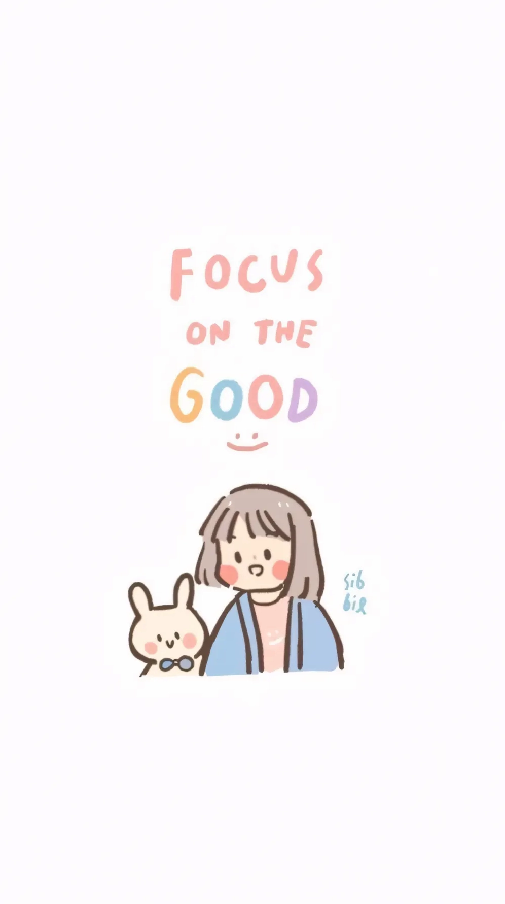 Hình nền chữ cute với thông điệp tích cực dành cho nữ giới