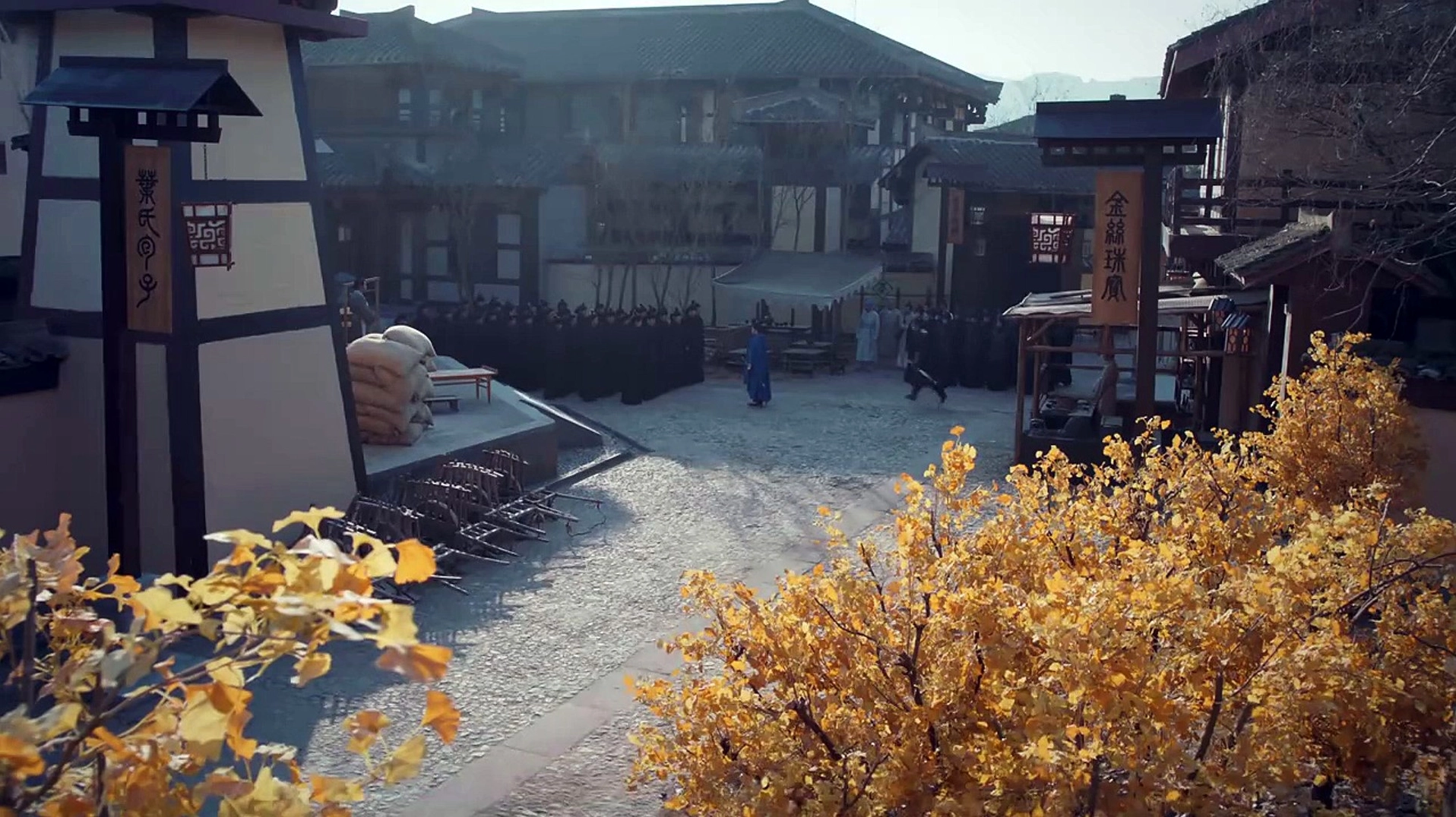 Hình nền cổ trang khung cảnh cổ xưa yên bình và tĩnh lặng