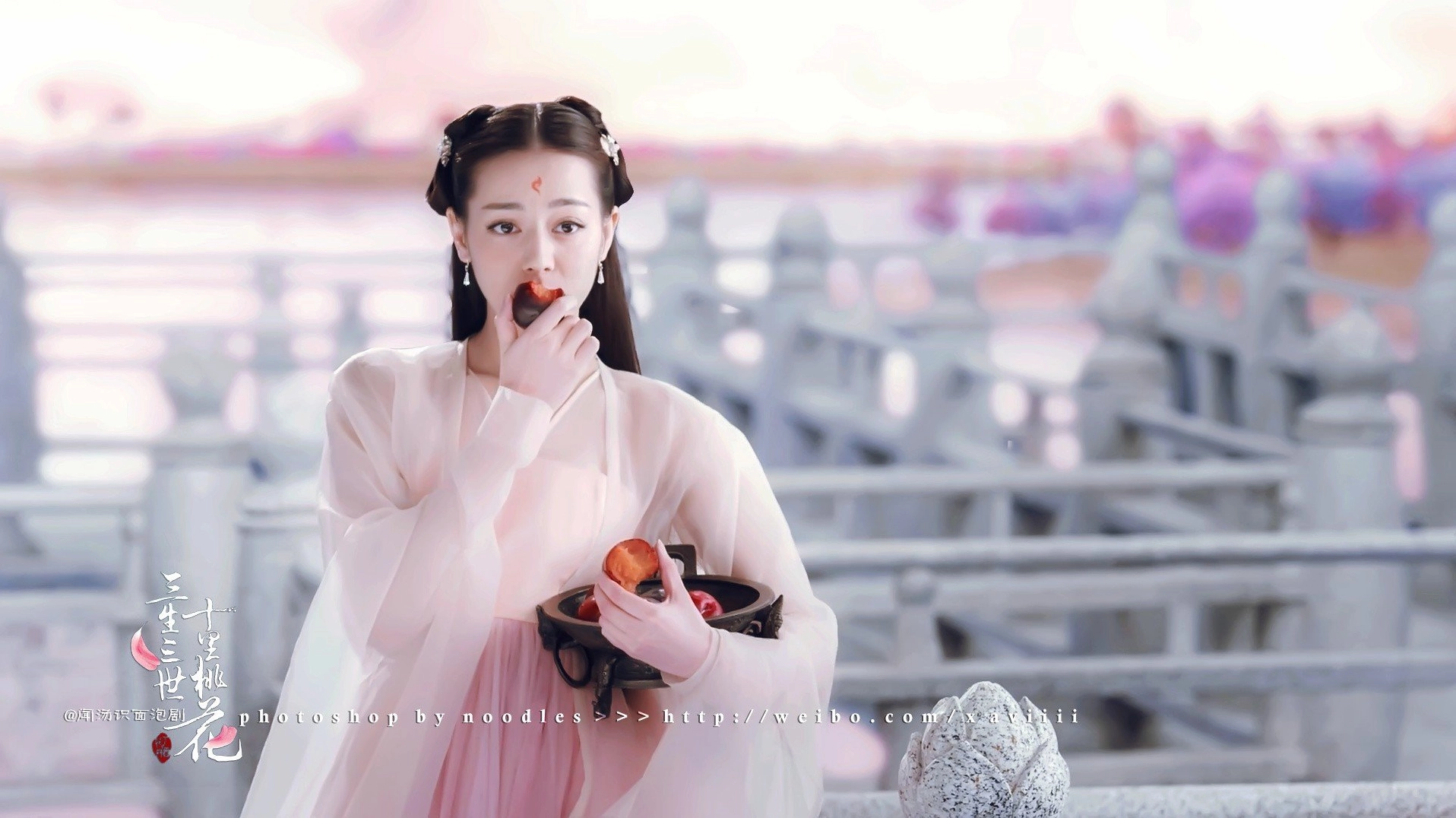 Hình nền cổ trang Phượng Cửu trong Thập Lý Đào Hoa