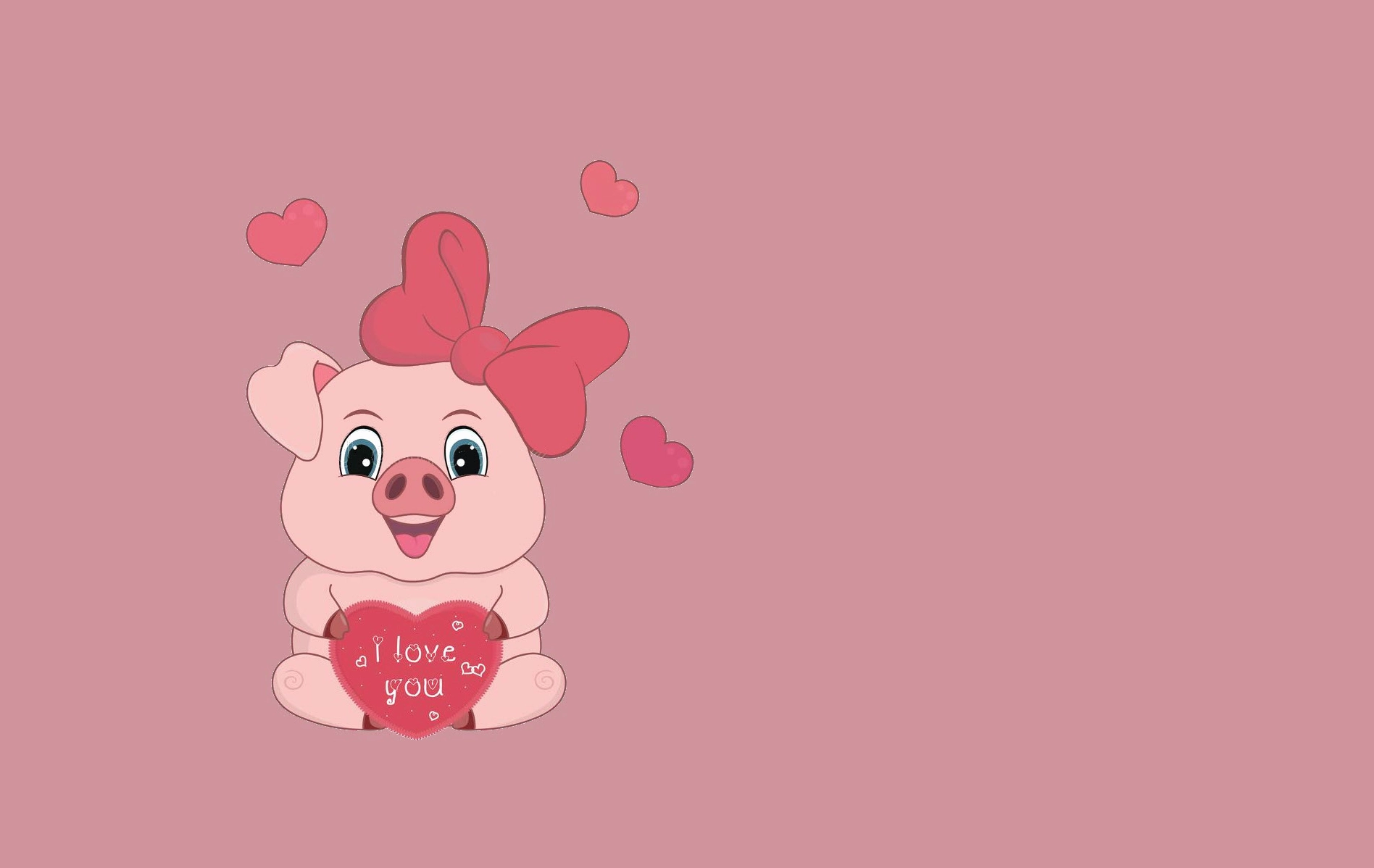 Hình nền con heo hồng nằm cuộn tròn ngủ say trong một chiếc bát