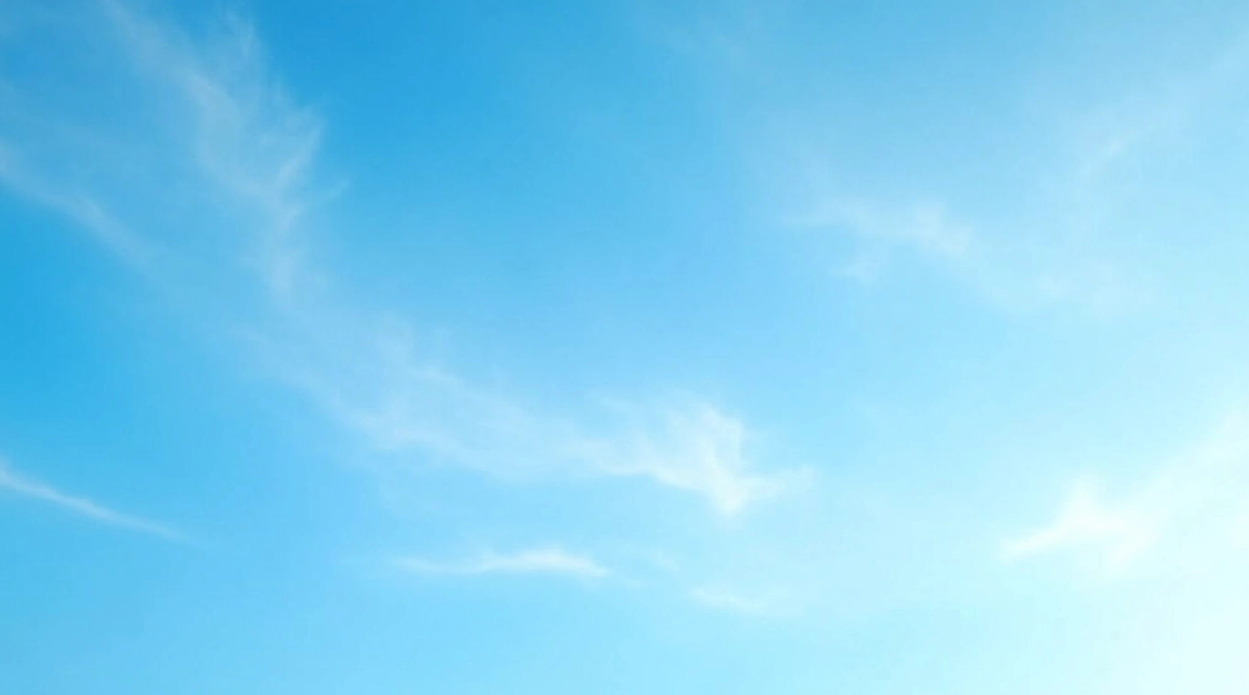 Hình nền đơn giản với những đám mây mỏng manh trên bầu trời xanh trong.