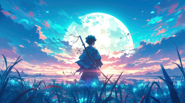 Bộ Sưu Tập Cận Cảnh Ảnh Anime Game Đẹp Tuyệt Cú Mèo 5 Hình nền game anime cảnh quan mặt trăng huyền ảo