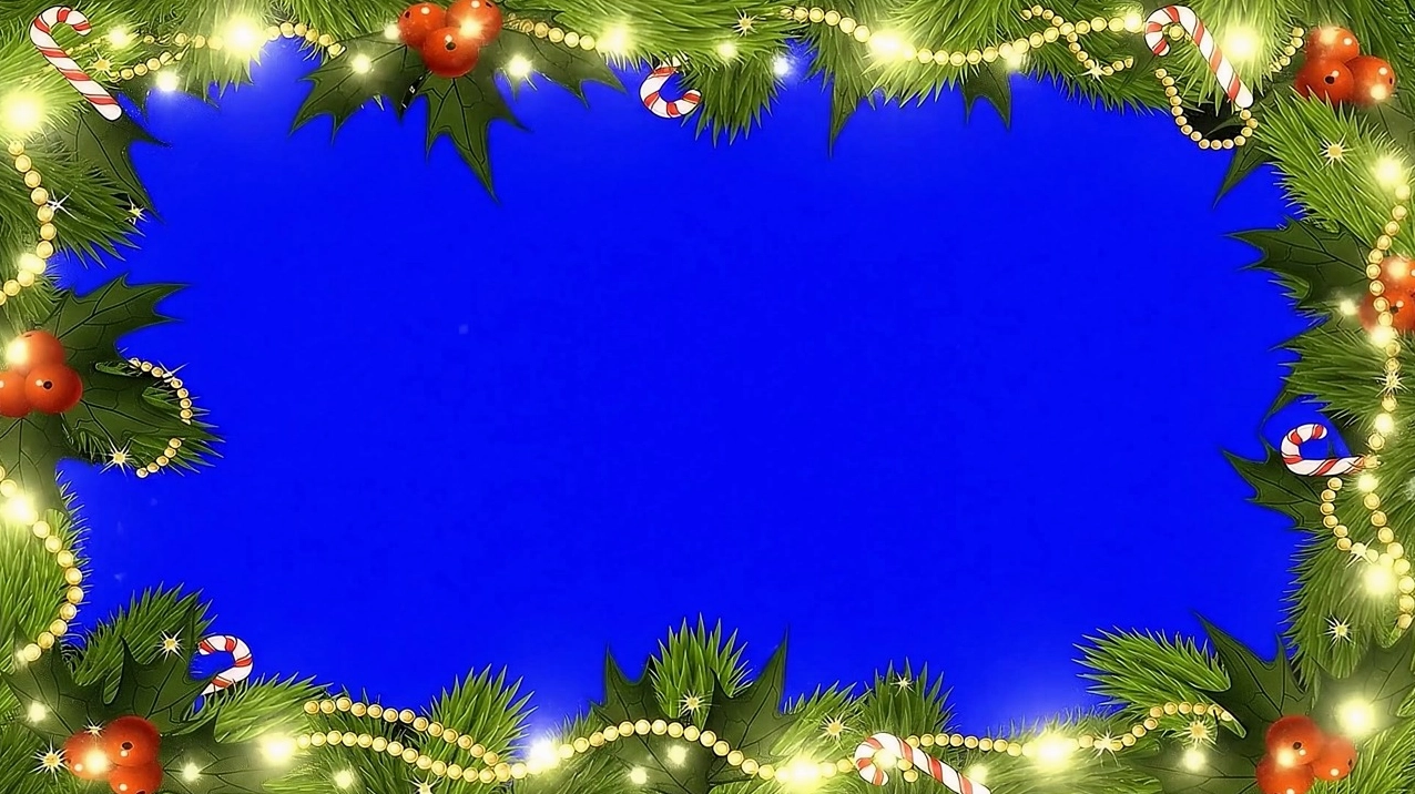 Hình nền giáng sinh với hiệu ứng màn hình xanh sáng tạo và sắc màu lễ hội