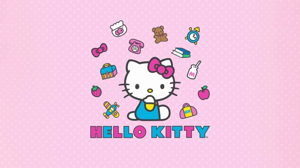 Hình nền Hello Kitty tông màu hồng pastel dịu dàng
