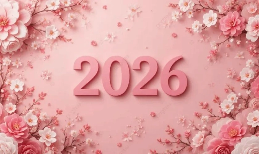 Hình nền hoa đào ngày Tết 2026 với tone hồng tươi sáng