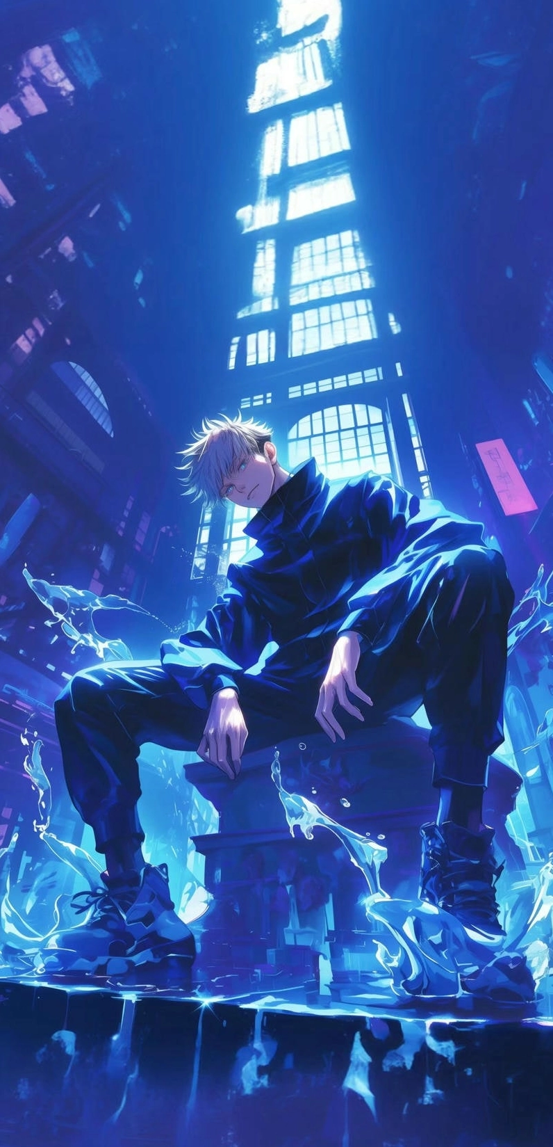 Hình nền Jujutsu Kaisen ảnh Gojo Satoru ngầu bá đạo