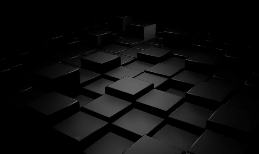 Hình nền lập phương buồn 3D, biểu tượng cho sự khép kín