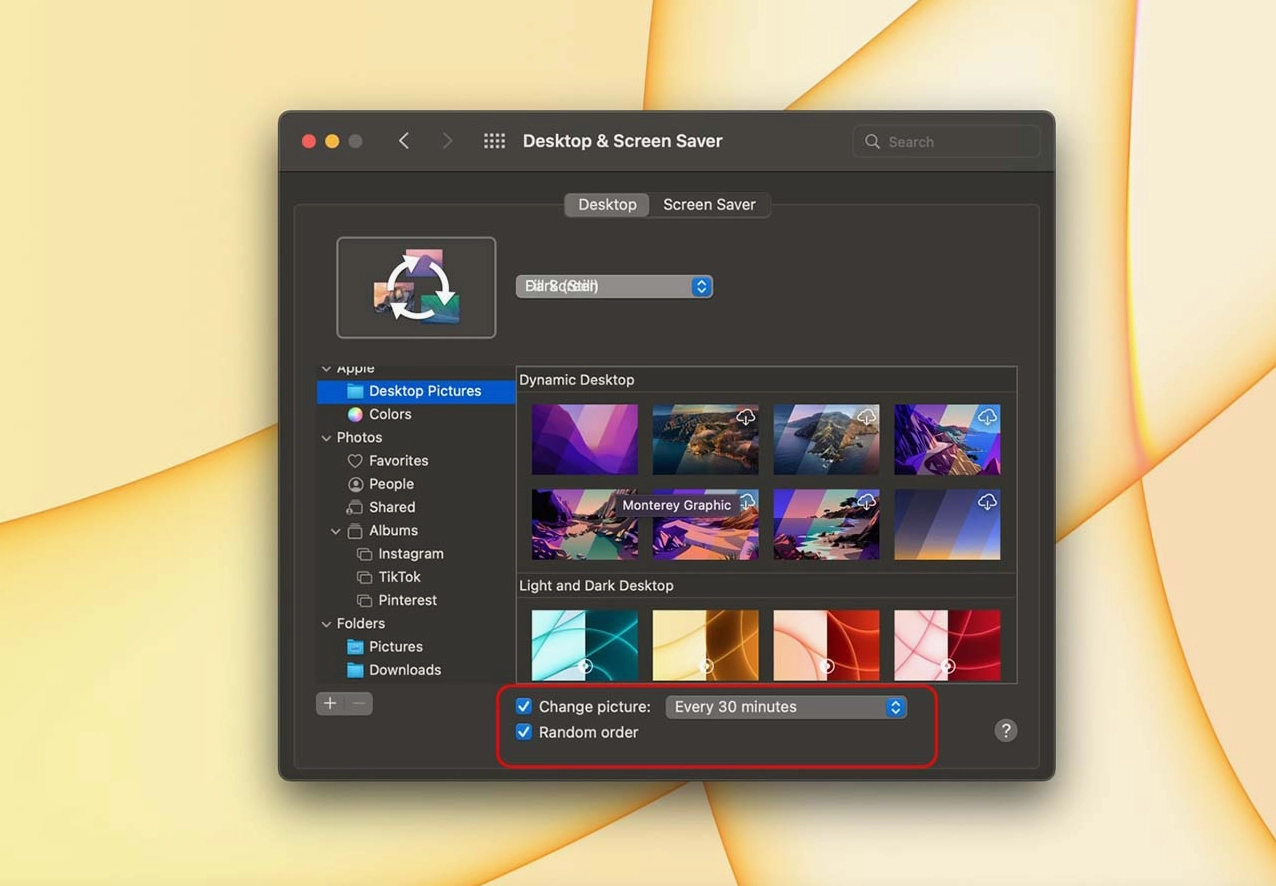Hình nền macbook với các khối hình học trừu tượng