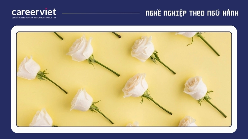 Top 17 hình nền mệnh kim đẹp nhất và ý nghĩa mang tài lộc 4 Hình nền mệnh kim với bông hoa hồng trắng tinh khôi