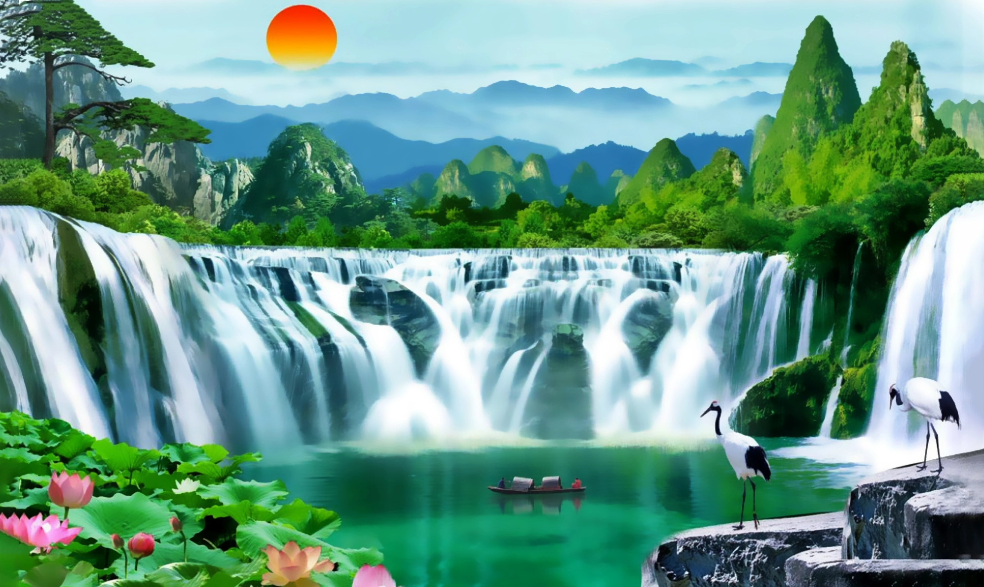 Bộ Sưu Tập Hình Nền Mệnh Mộc Tuyệt Đẹp và Mang Lại May Mắn 17 Hình nền mệnh mộc phong cảnh sông nước hữu tình tuyệt đẹp