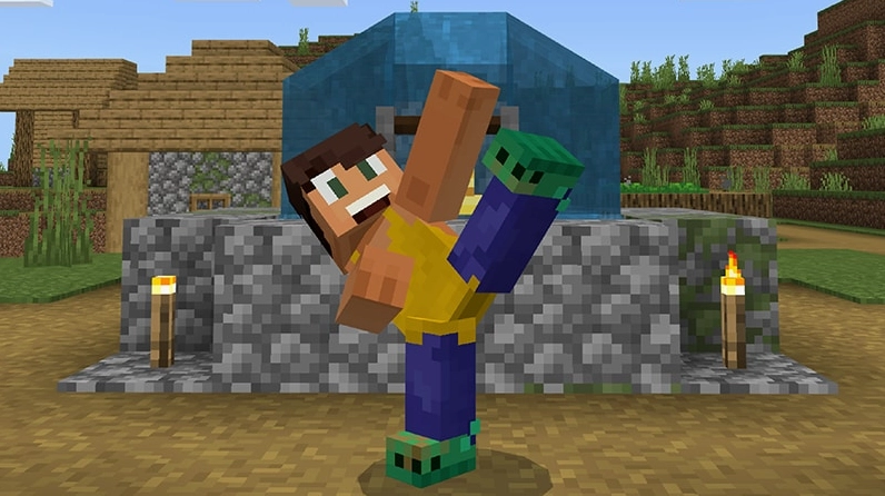 Cận cảnh bộ sưu tập hình nền minecraft tuyệt đẹp full HD 4K 15 Hình nền Minecraft nhân vật đi dép Crocs hài hước