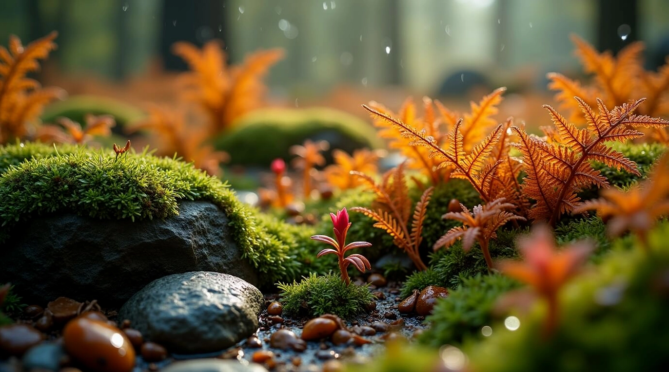 Khám Phá Bộ Sưu Tập Hình Nền Mùa Thu Đẹp Mê Hồn Và Ấn Tượng 1 Hình nền mùa thu với rừng cây xanh tươi đón những giọt mưa sớm