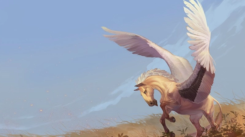 Bộ Sưu Tập Hình Nền Ngựa Đẹp Tuyệt Mỹ Cho Mọi Thiết Bị 6 Hình nền ngựa đẹp với ngựa thần có cánh giữa khung cảnh huyền ảo