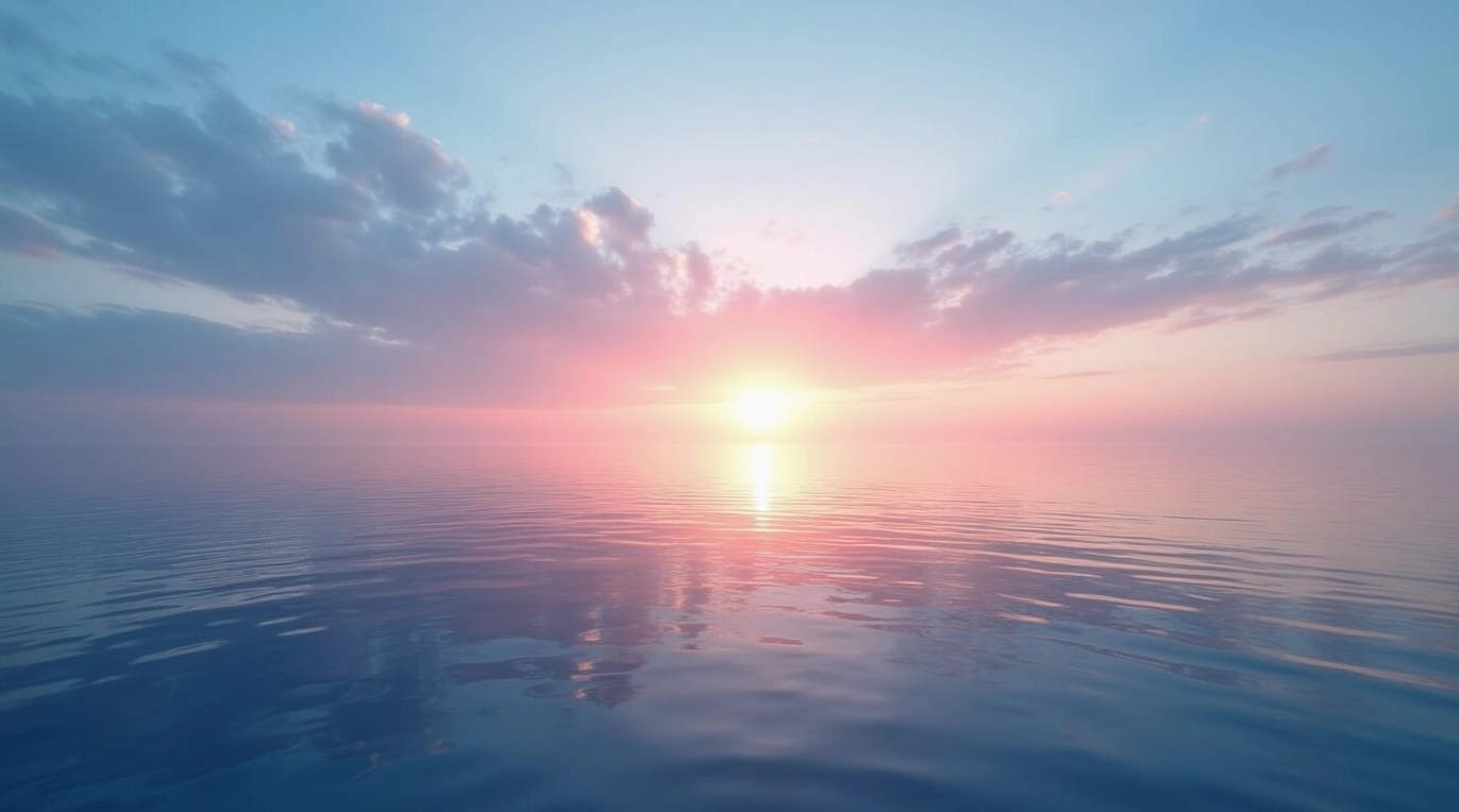 Hình nền phong cảnh đẹp bình minh với sắc màu chuyển động êm dịu