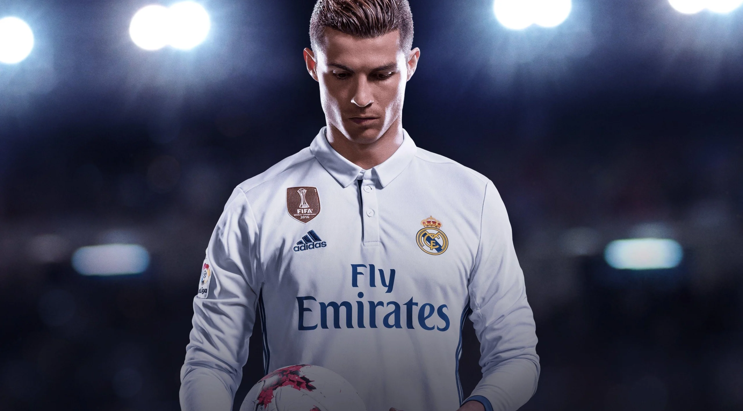 hình nền ronaldo trong game FIFA 18 với đồ họa 4K