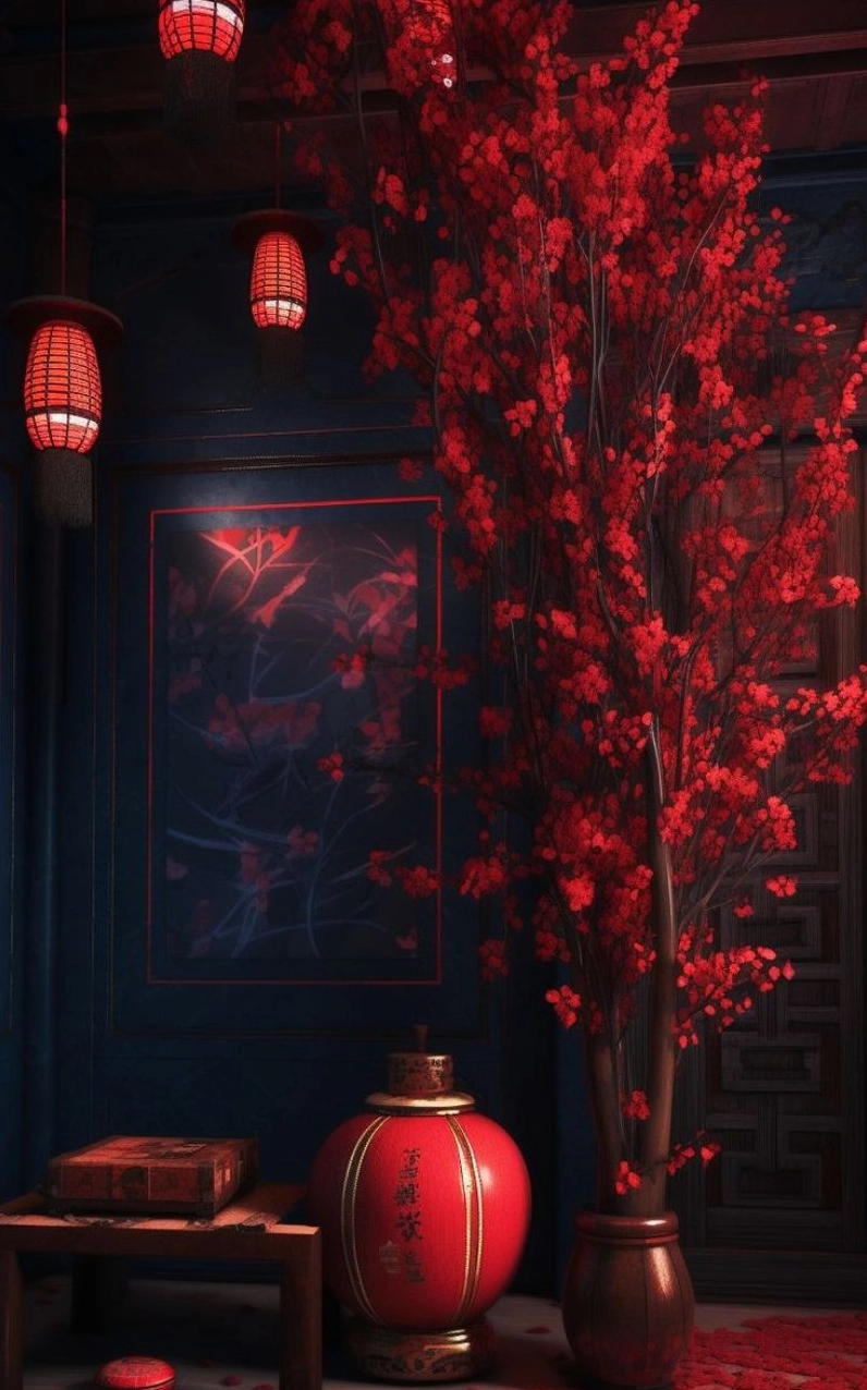 Hình nền tết cute sắc xuân với hoa đào