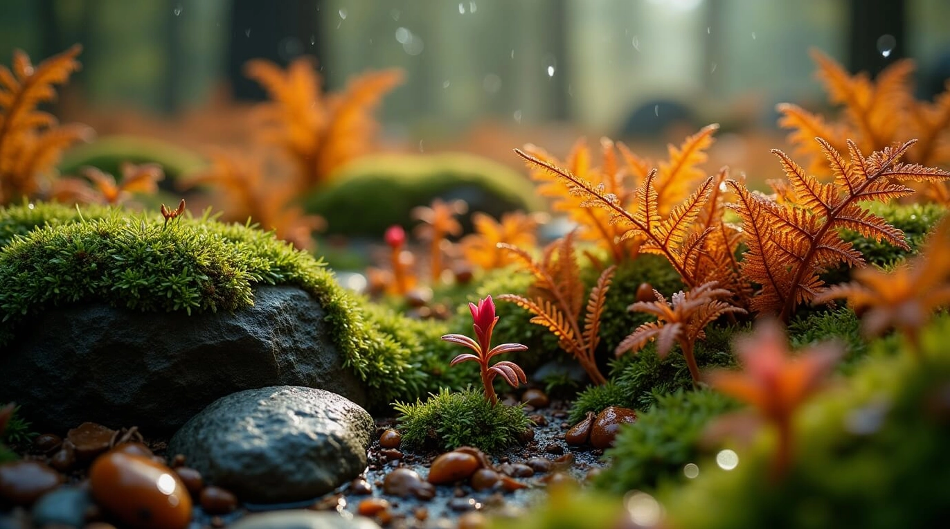 Cận cảnh bộ sưu tập hình nền trơn đẹp mắt và tinh tế 4 Hình nền trơn màu xanh lá cây đậm lấy cảm hứng từ khu rừng ẩm ướt