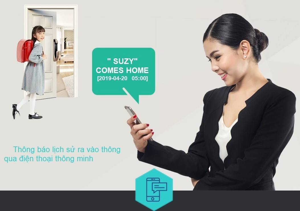 Khóa cửa thông minh tích hợp nhà thông minh