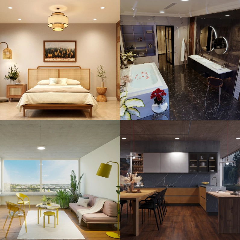 Lựa chọn quang thông đèn LED phù hợp không gian