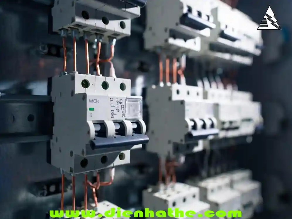 MCB trong tủ điện phân phối sử dụng cảm biến tiệm cận điện cảm