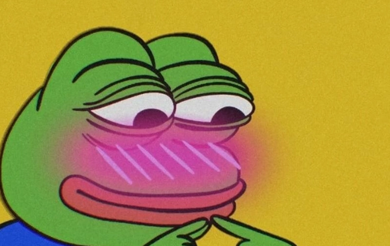 Meme ếch xanh tự mãn với cử chỉ ra vẻ hiểu biết