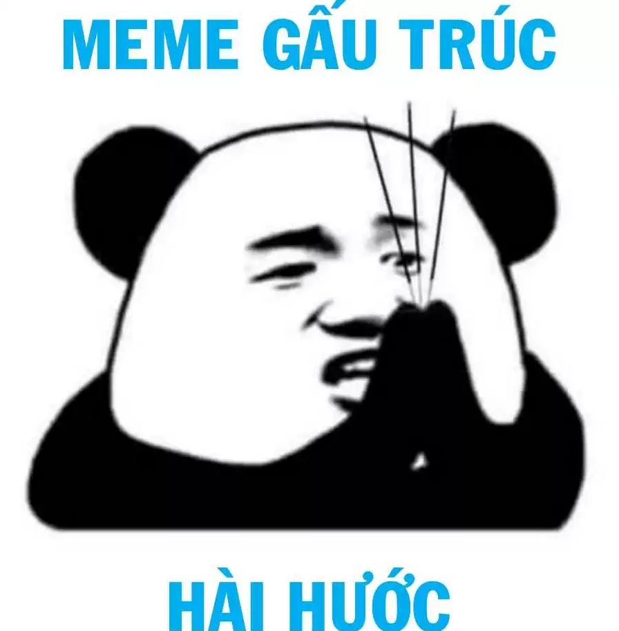 Meme gấu trúc bựa hài hước khó đỡ