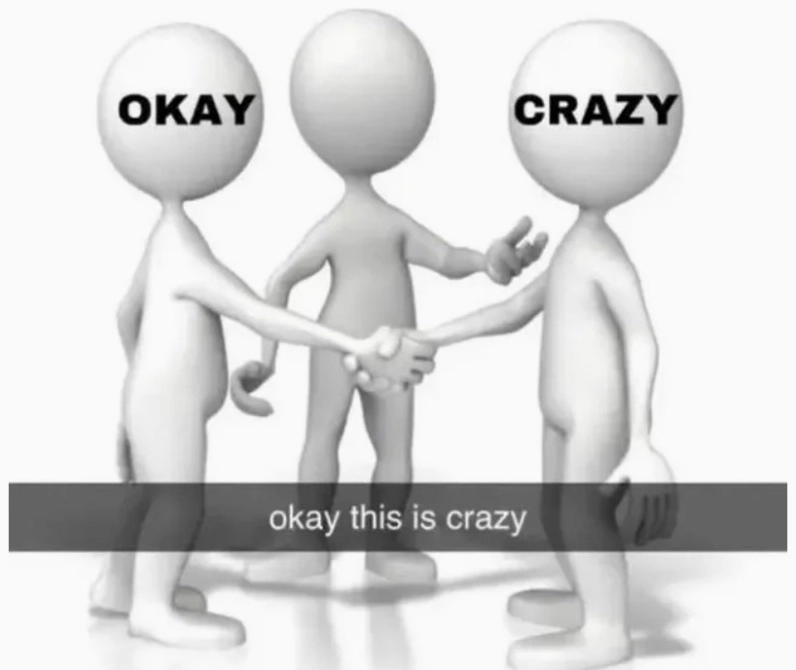 Meme ok hài hước với biểu cảm khuôn mặt cực kỳ thú vị