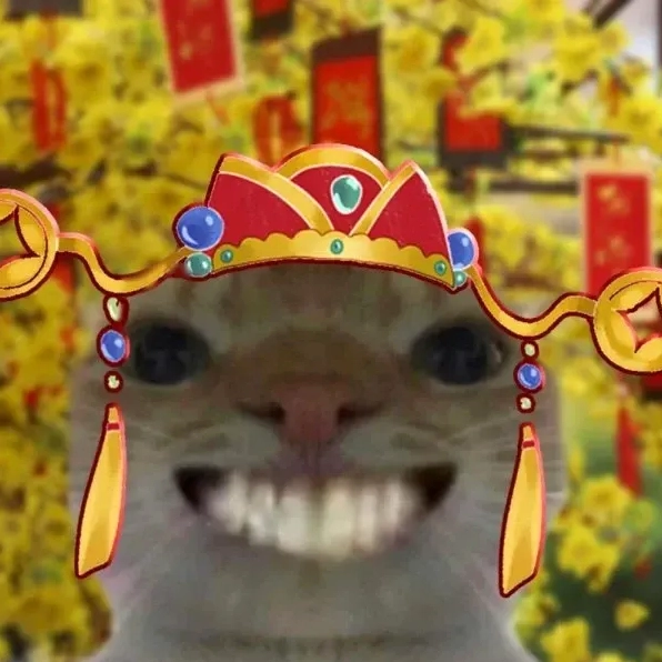 Mèo chúc tết với bộ dạng buồn thiu, tay ôm bao lì xì rỗng