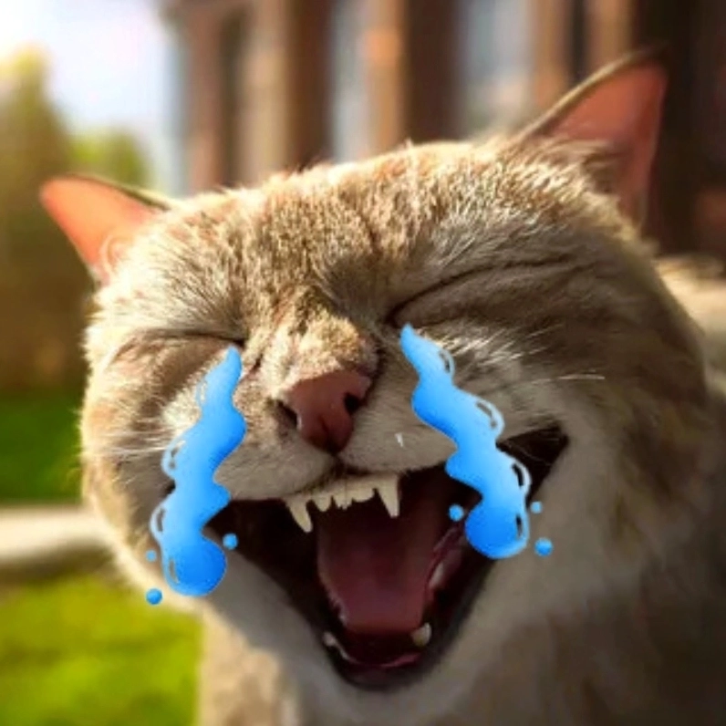 Mèo khóc meme viral cảm xúc trào dâng