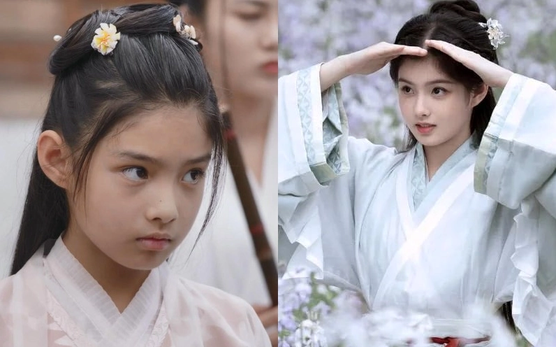 Nữ sinh sinh năm 2008 Ngải Mễ xinh đẹp với vẻ ngoài ngọt ngào