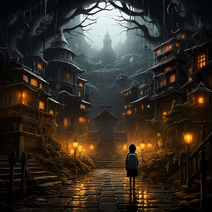 Cận cảnh thế giới ảo diệu của ảnh anime 3d và sự bùng nổ đồ họa 7 Phong cảnh thần tiên anime 3d từ truyện cổ tích