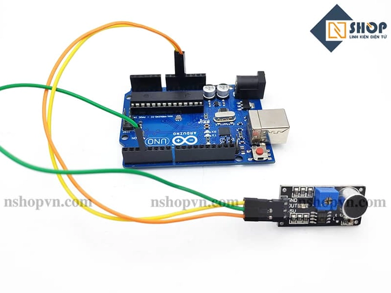 Cảm biến âm thanh là gì và nguyên lý hoạt động cơ bản 2 Sơ đồ kết nối cảm biến âm thanh