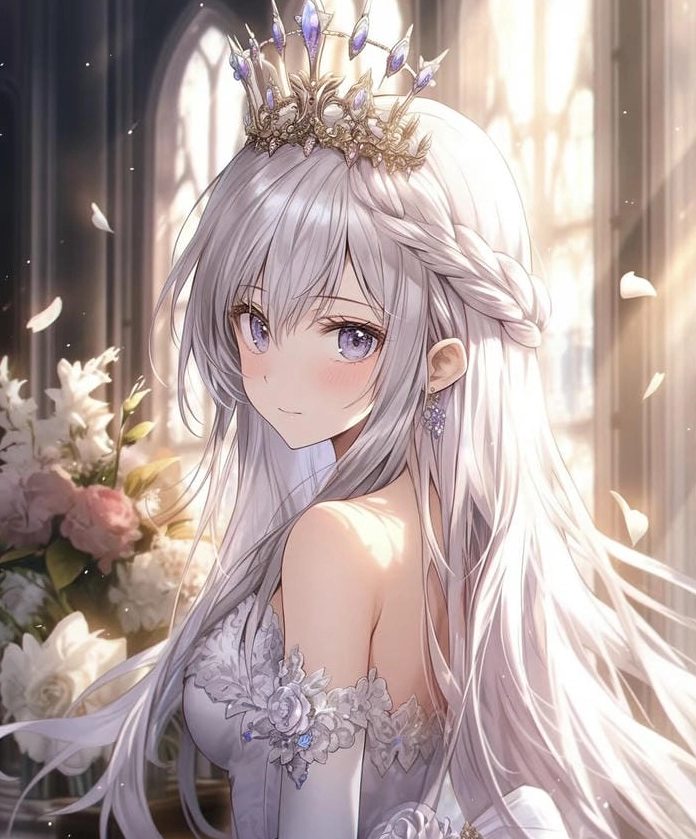 Waifu anime ngầu lòi với ánh mắt sắc lạnh đầy cuốn hút