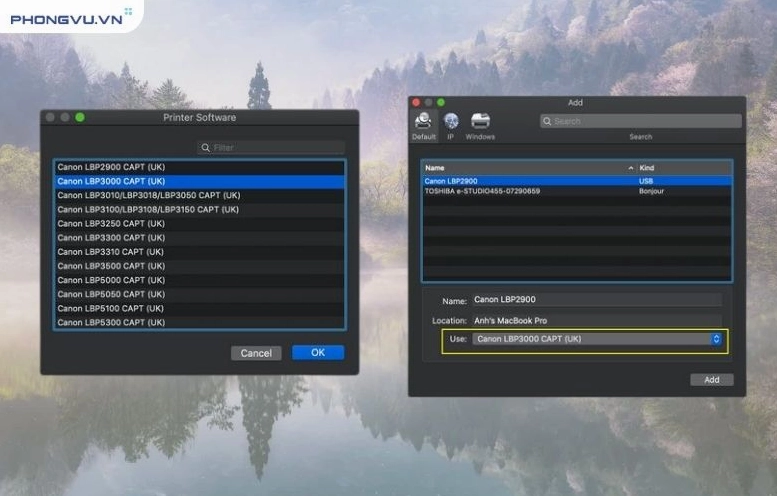 Hướng dẫn chi tiết cách thêm máy in vào laptop nhanh chóng và hiệu quả 9 Add máy in để tiến hành khớp nối trên Windows