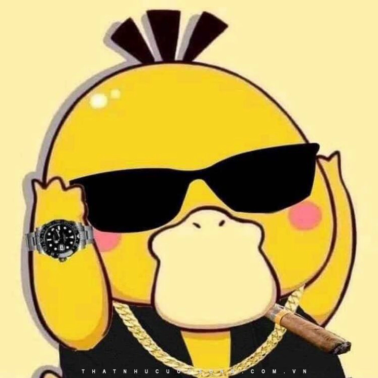 Ảnh chế vịt vàng cool ngầu đội mũ cực chất