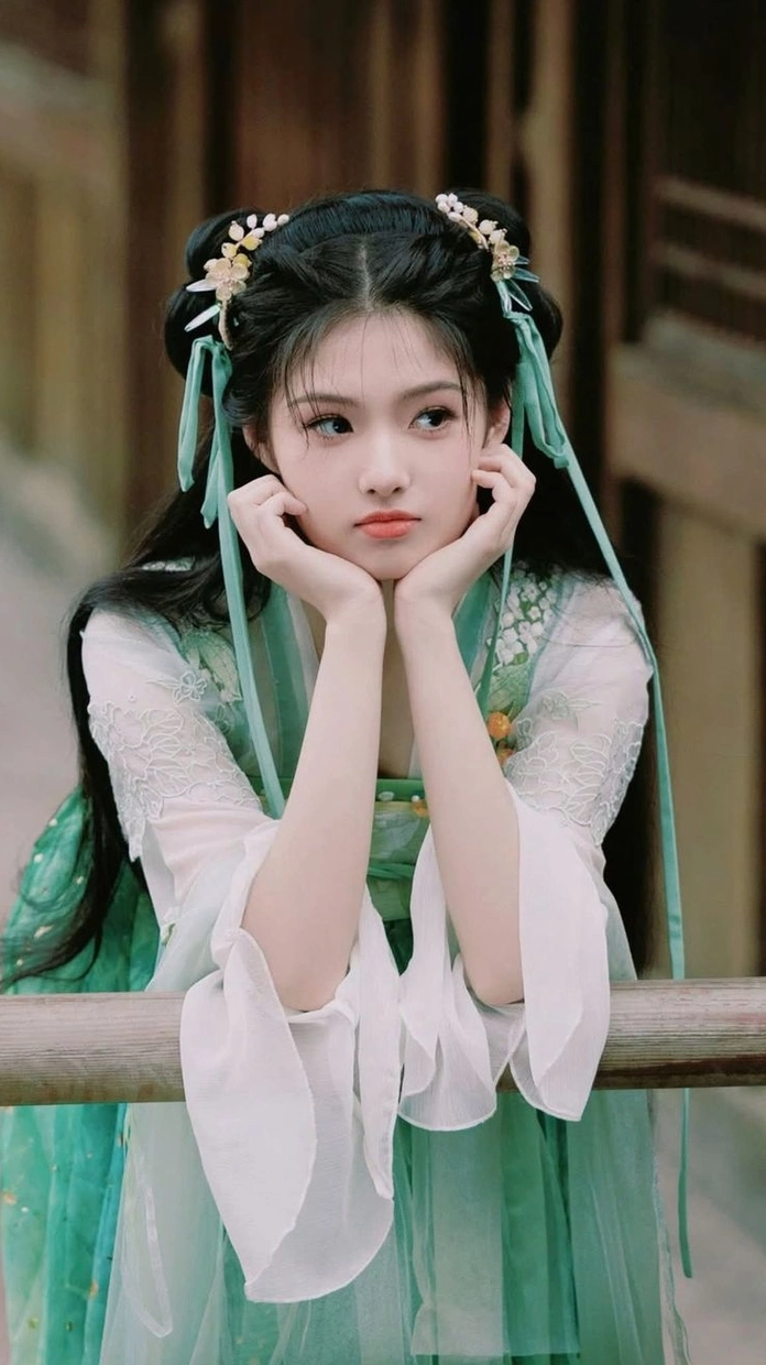 Ánh mắt đong đầy cảm xúc của người đẹp trong trang phục cổ