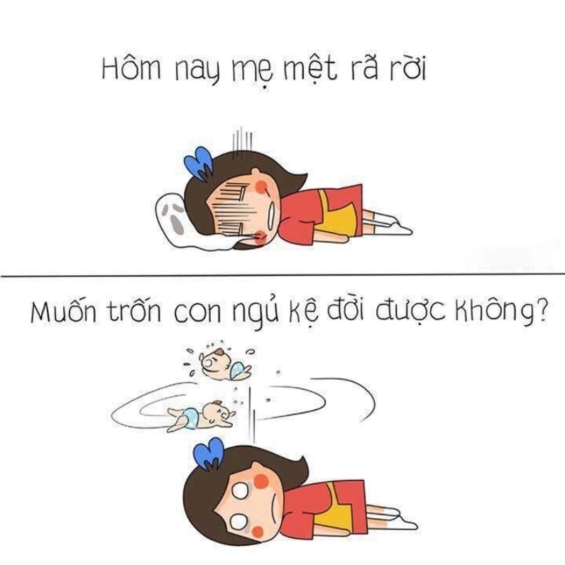 Ảnh meme mệt mỏi là hình ảnh đơn giản nhưng rất dễ hiểu về sự mệt nhọc