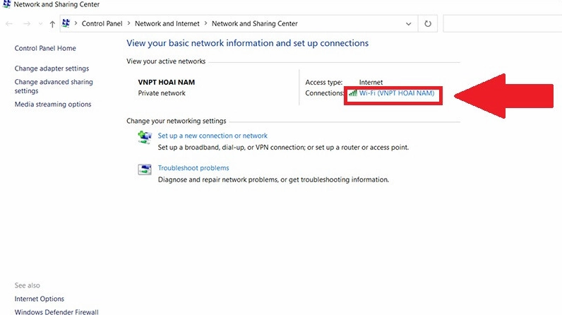 Hướng dẫn chi tiết cách dò pass wifi trên laptop nhanh chóng và chính xác nhất năm 2026 6 Ảnh minh họa cách xem pass wifi trên máy tính bước thứ năm