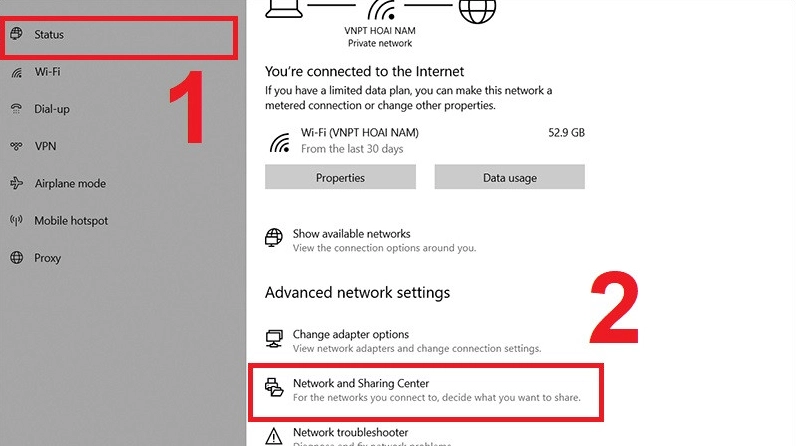 Hướng dẫn chi tiết cách dò pass wifi trên laptop nhanh chóng và chính xác nhất năm 2026 5 Ảnh minh họa cách xem pass wifi trên máy tính bước thứ tư