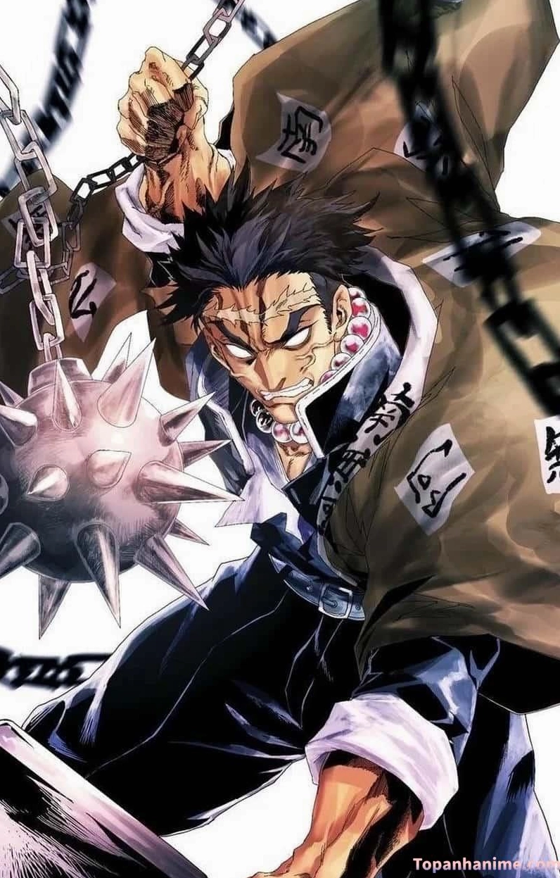 Ảnh thiết kế fanart Gyomei cực kỳ sáng tạo và nghệ thuật