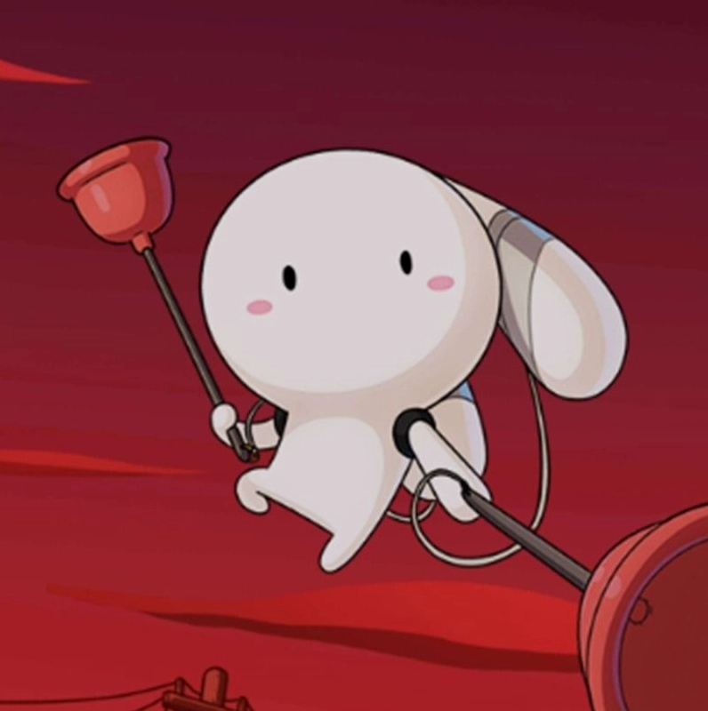 Ảnh thỏ bảy màu dễ thương dùng làm avatar