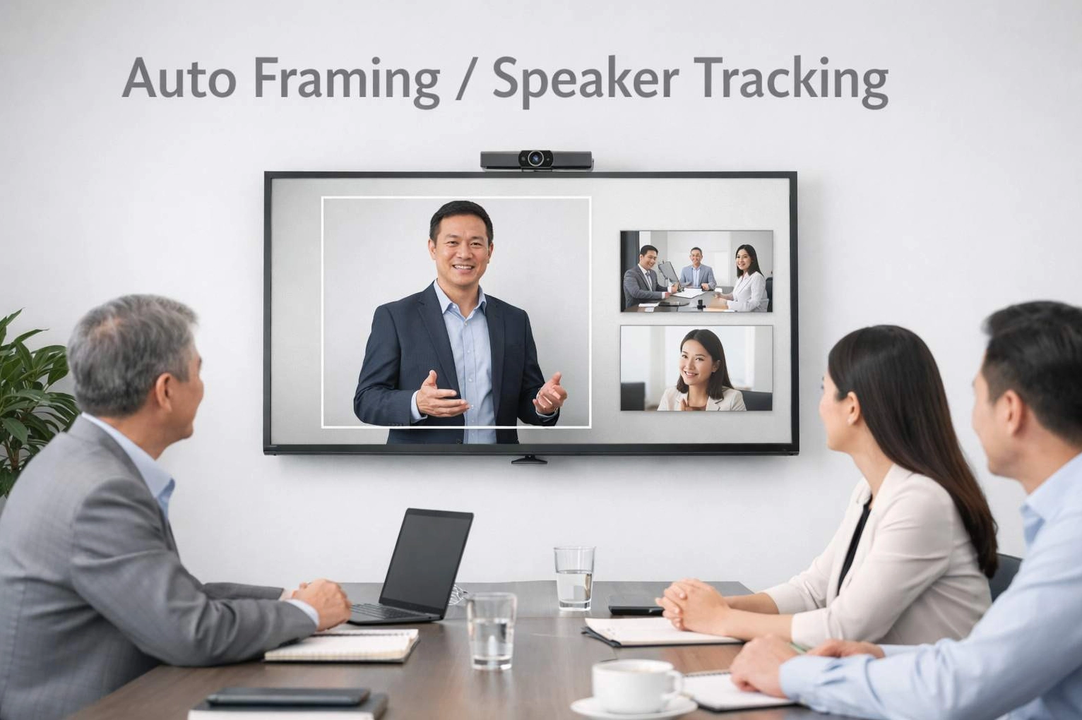 Auto-framing vs Speaker tracking: Khác nhau gì và doanh nghiệp nên ưu tiên cái nào?