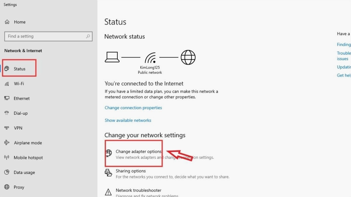 Hướng dẫn chi tiết cách làm wifi mạnh hơn cho laptop hiệu quả nhất năm 2026 12 Bạn hãy click vào Change adapter options