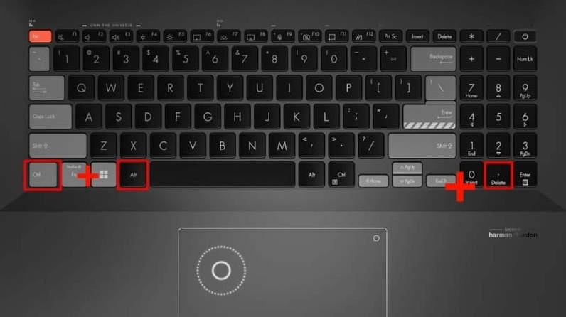 Bảng chọn hệ thống xuất hiện khi nhấn tổ hợp phím Ctrl Alt Del trên Windows