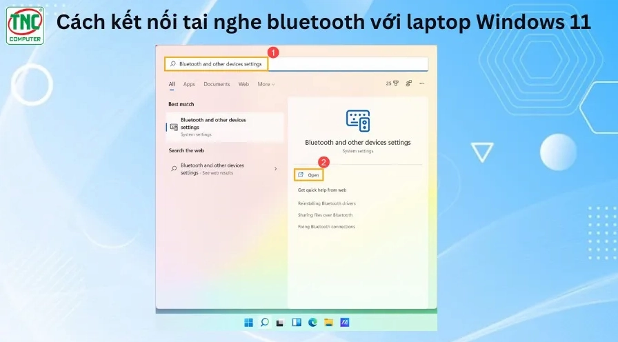 bật bluetooth