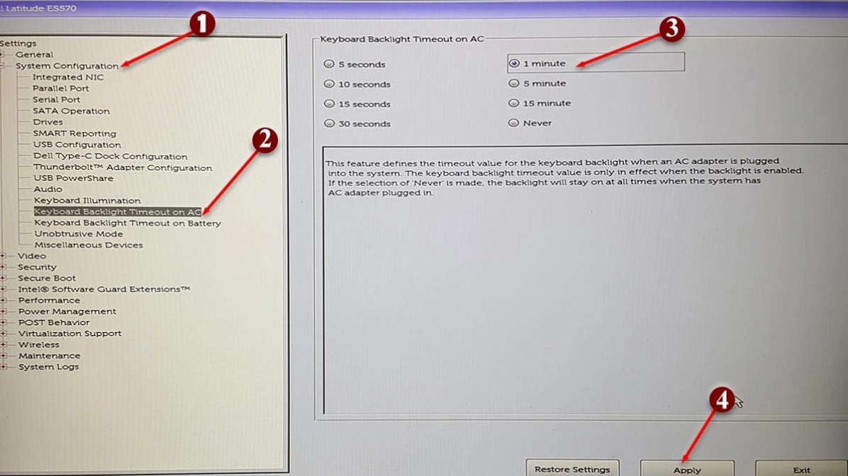 Hướng dẫn chi tiết cách bật đèn bàn phím laptop Dell cực nhanh 18 bat-den-ban-phim-laptop-dell-10