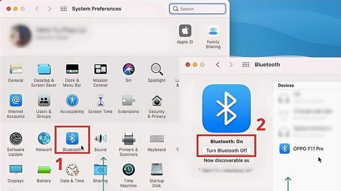 Hướng dẫn cách đồng bộ iPhone với laptop nhanh chóng đơn giản 14 Bật tính năng Bluetooth trên thanh menu trạng thái của hệ điều hành macOS