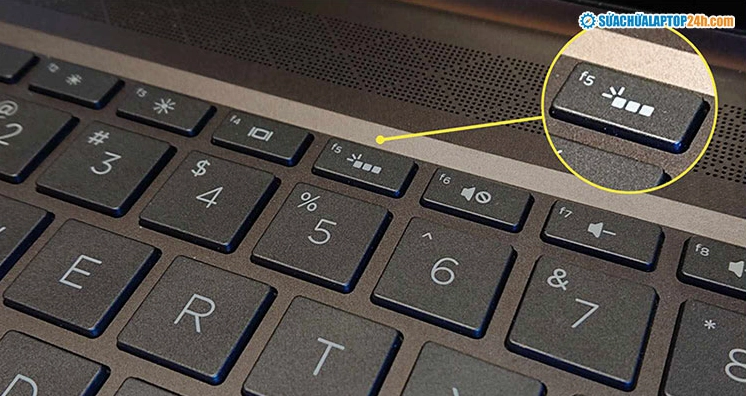 Biểu tượng phím tắt dùng để mở đèn trên dòng máy tính Dell Latitude