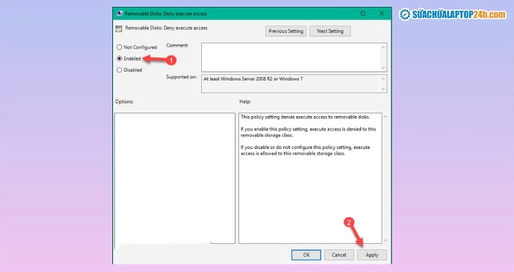 Bỏ tích chọn các dịch vụ lạ và chọn nút Apply để áp dụng thay đổi