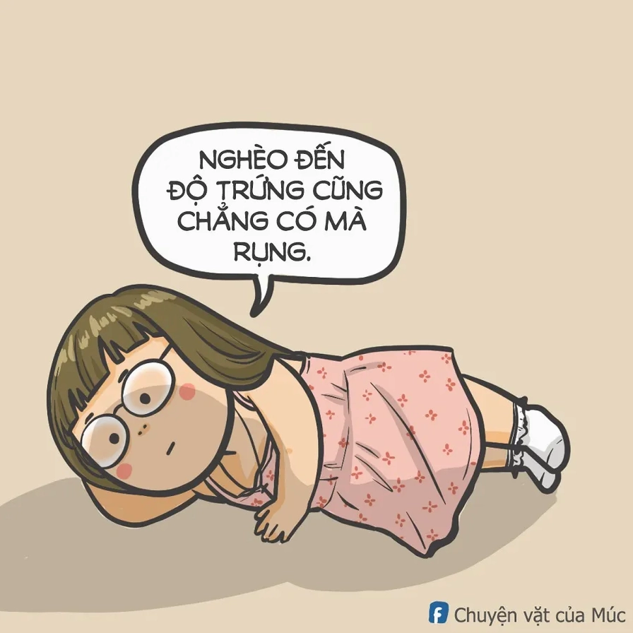 Bức ảnh chế về sự nghèo đói âm vô cực khiến người xem dở khóc dở cười